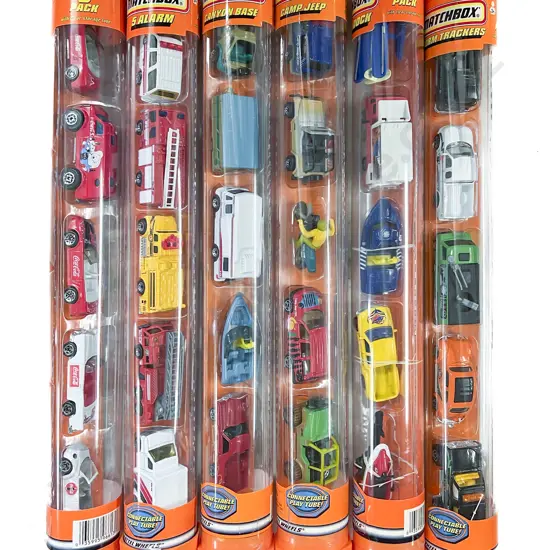 Six Matchbox Play Tube Sets
