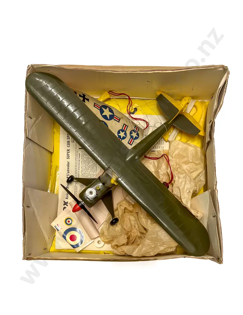 Vintage Boxed Tri-ang COX -  Ready to Fly "The Spotter" Army Observation Aircraft Image 1++