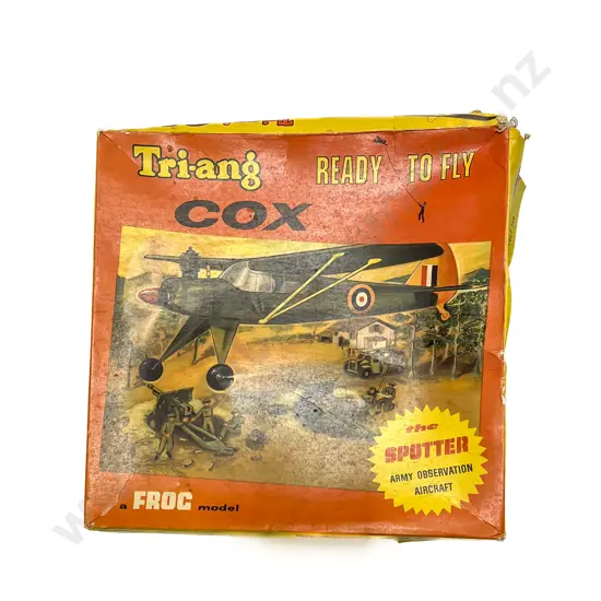 Vintage Boxed Tri-ang COX -  Ready to Fly "The Spotter" Army Observation Aircraft