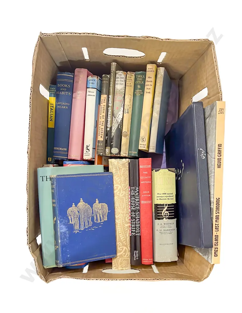 Box of Assorted Books Image 1++