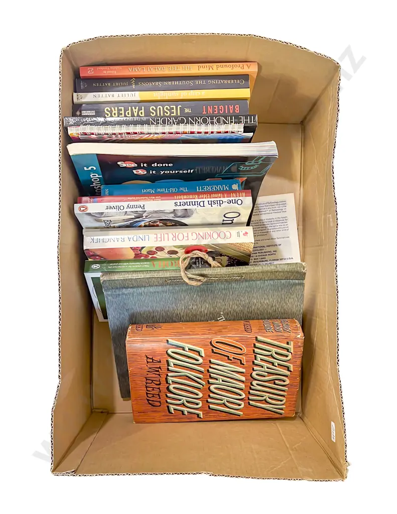 Box of Assorted Books Image 1++