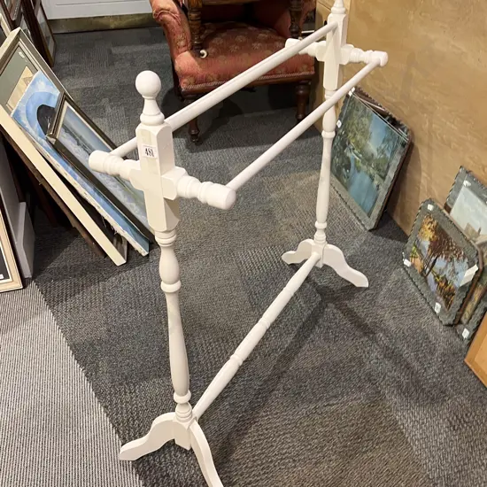 White Painted Towel Rail