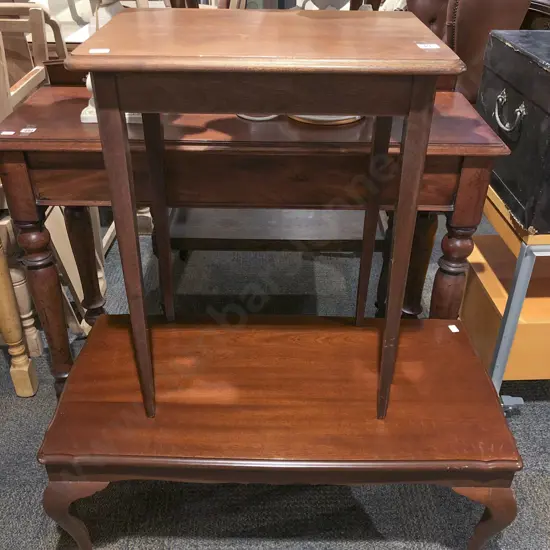 Mahogany Coffee Table and Side Table