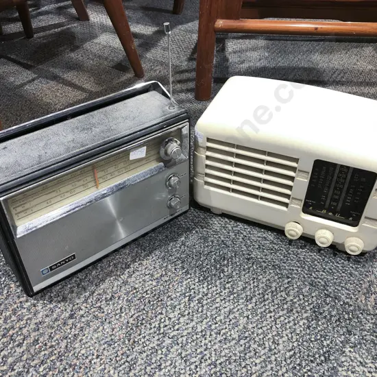 Two Vintage Radios Including Bake-A-Light