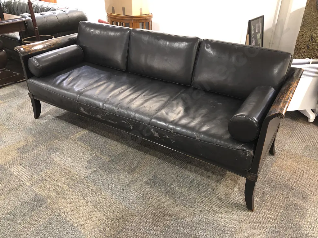 Ebonised Three Piece Lounge Suite Image 1++
