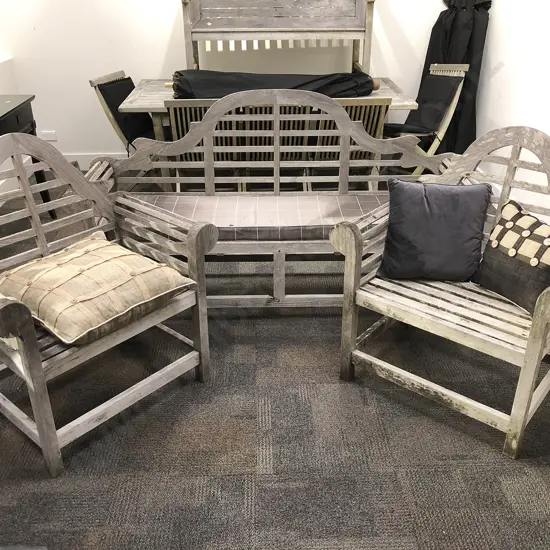 Edwin Lutyens Style Garden Seat & Chairs
