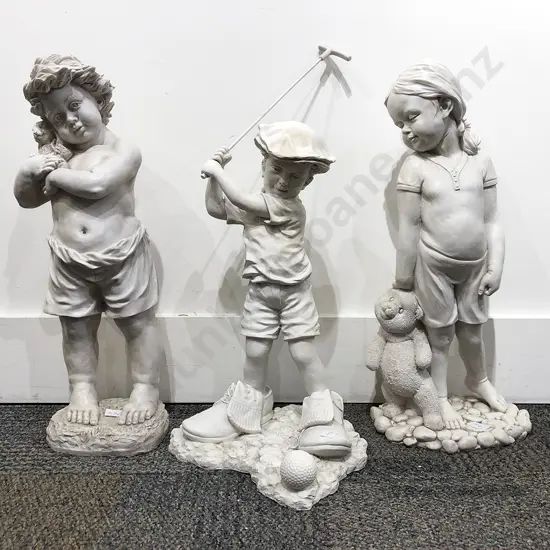 Three Assorted Garden Ornaments