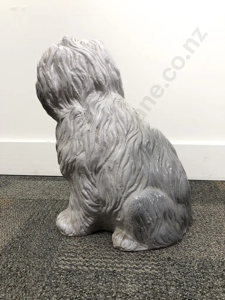 Glazed Terracotta Dog Ornament Image 1++