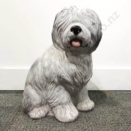 Glazed Terracotta Dog Ornament
