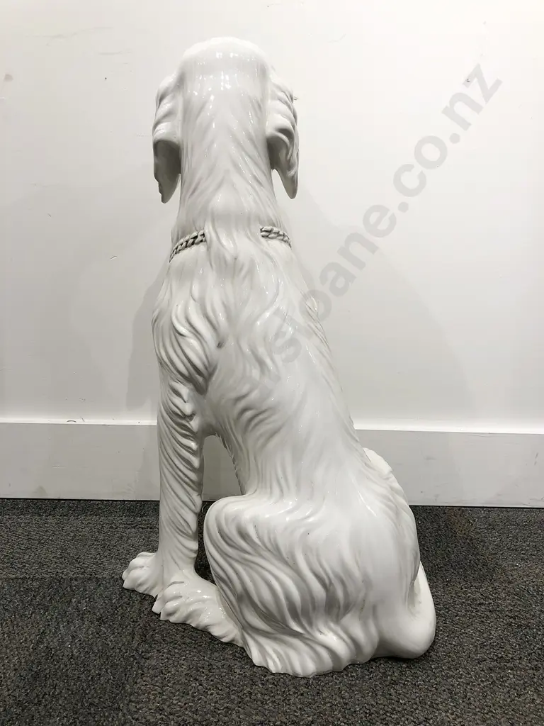 Large Italian Ceramic Dog Ornament Image 1++