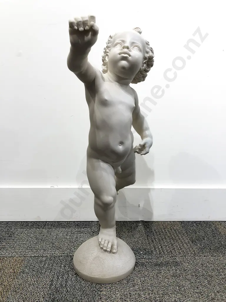 Resin & Stone Cherub Ornament Image 1++