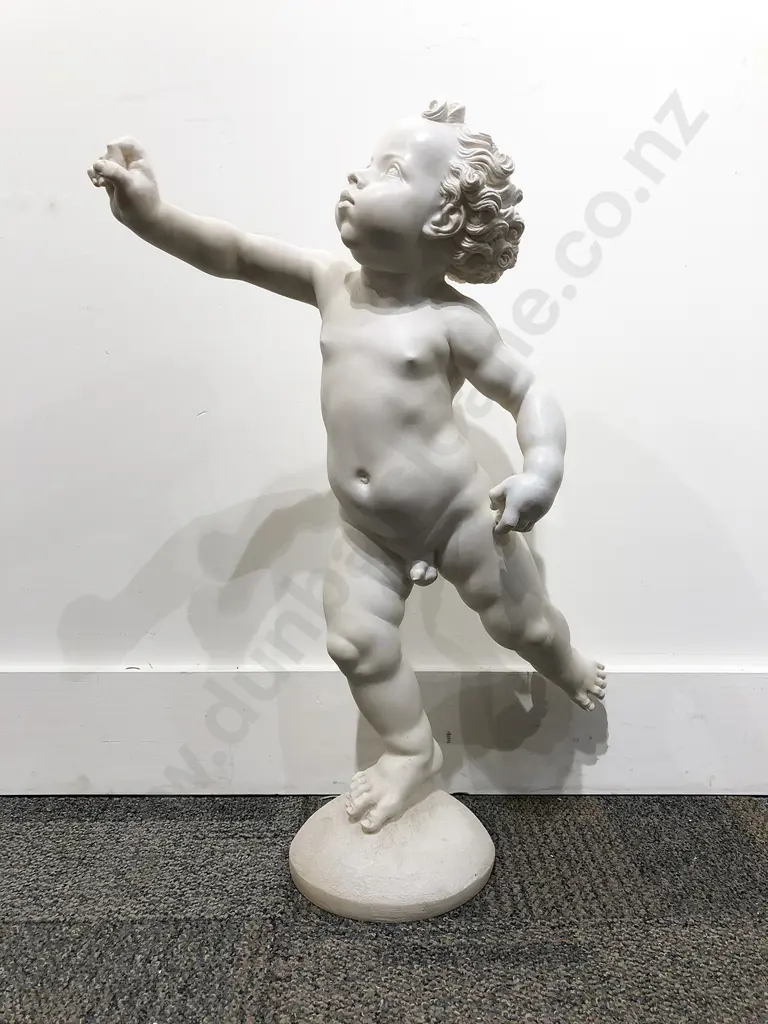 Resin & Stone Cherub Ornament Image 1++