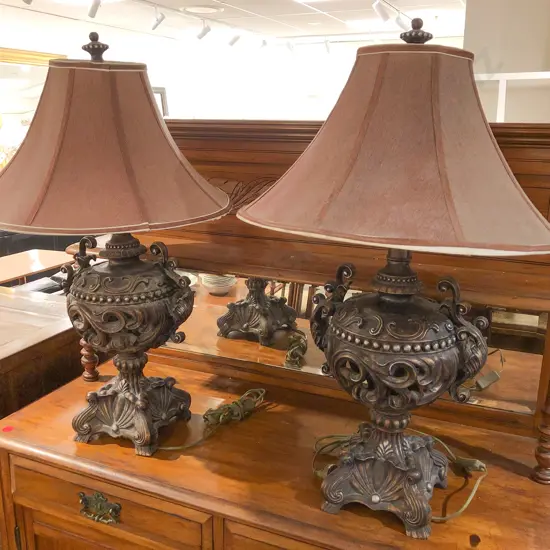 Pair of Ornate Table Lamps