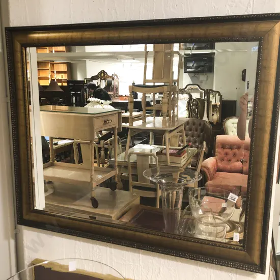 Gilt Brushed Bevel Edged Wall Mirror