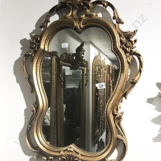 Gilt Painted Decorative Wall Mirror