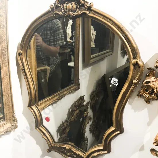 Gilt Painted Decorative Wall Mirror