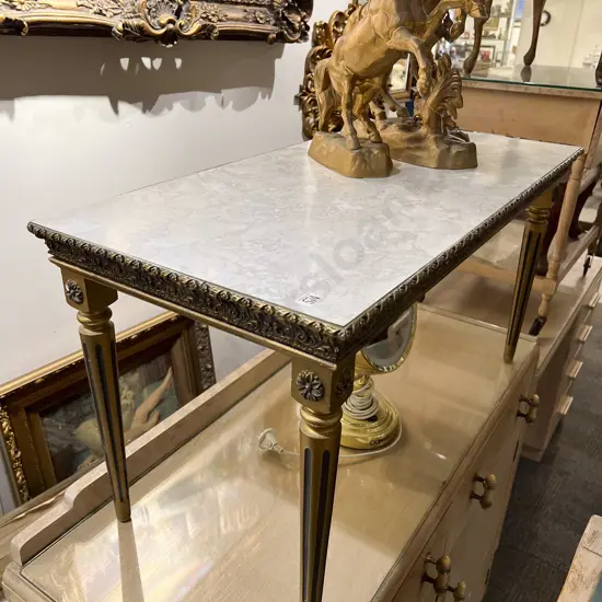 Reproduction Ornate Rectangular Side Table