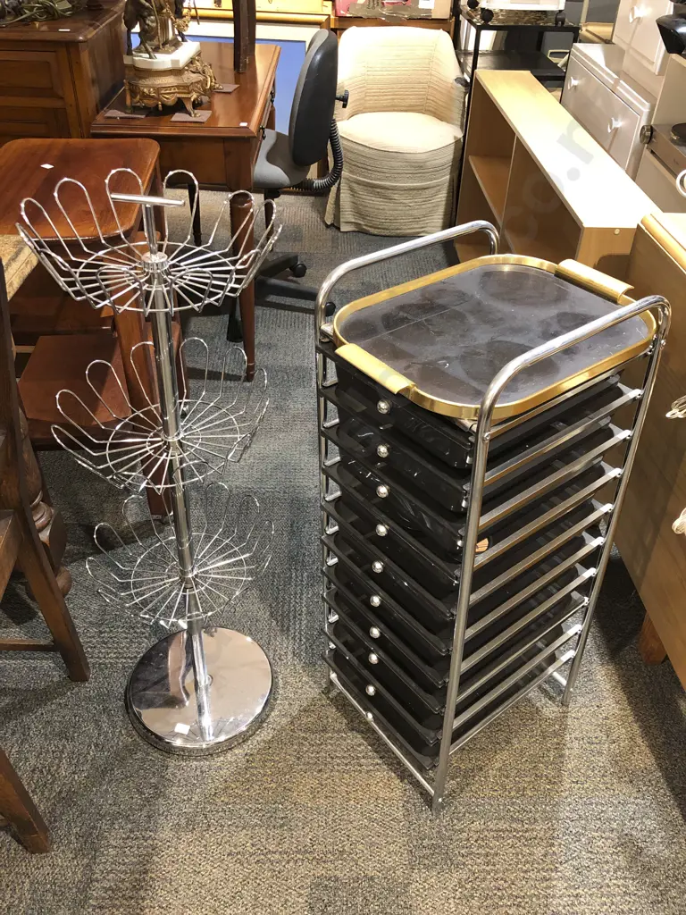 Tiered Tray Unit Together with Three Tier Basket Shelf & Other Image 1++