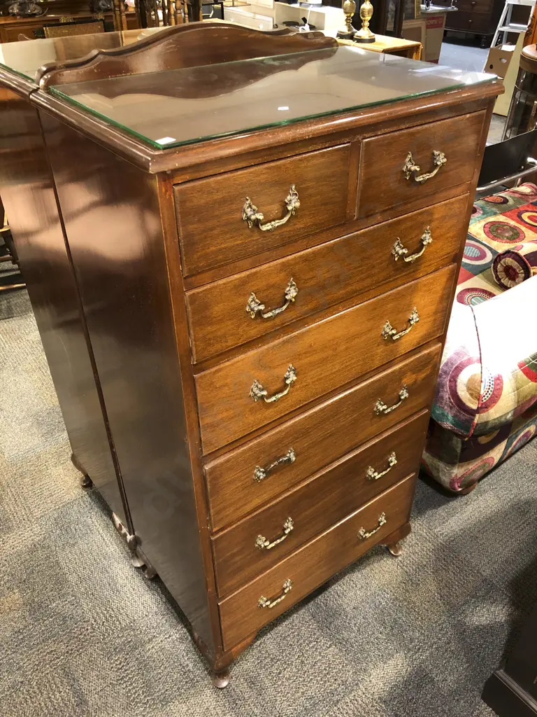 Pair of Mahogany Tallboys Image 1++