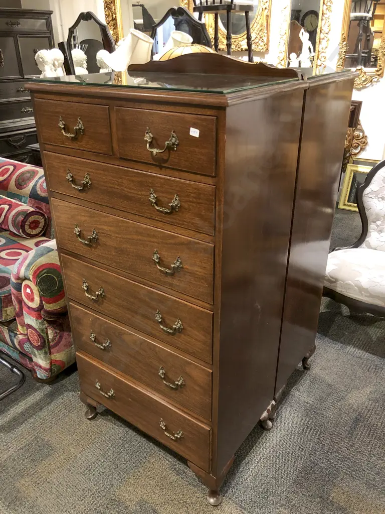 Pair of Mahogany Tallboys Image 1++