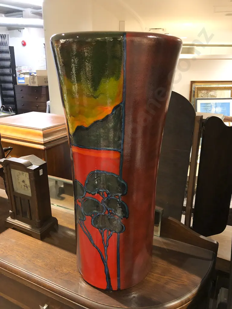 Morris & James Designed Glazed Floor Standing Vase Image 1++