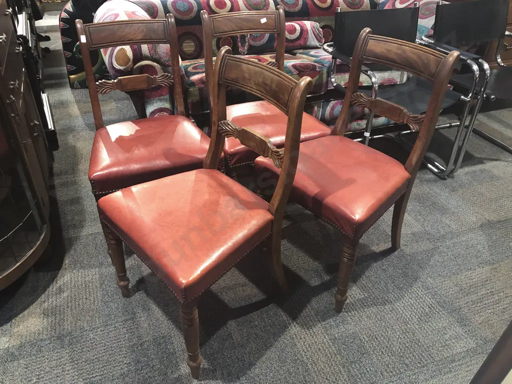 Set of Eight WMIV Mahogany Dining Chairs Image 1++