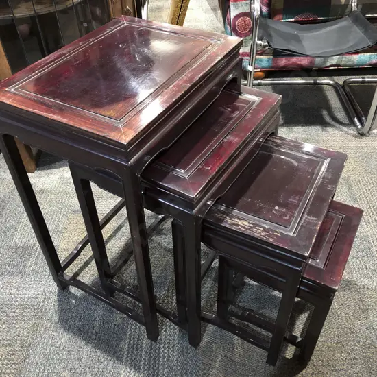 Chinese Rosewood Nest of Four Tables