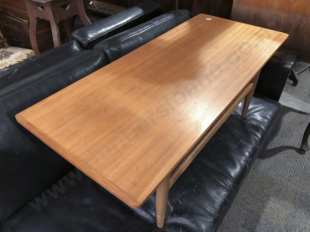 Mid-Century Two Tier Coffee Table Image 1++