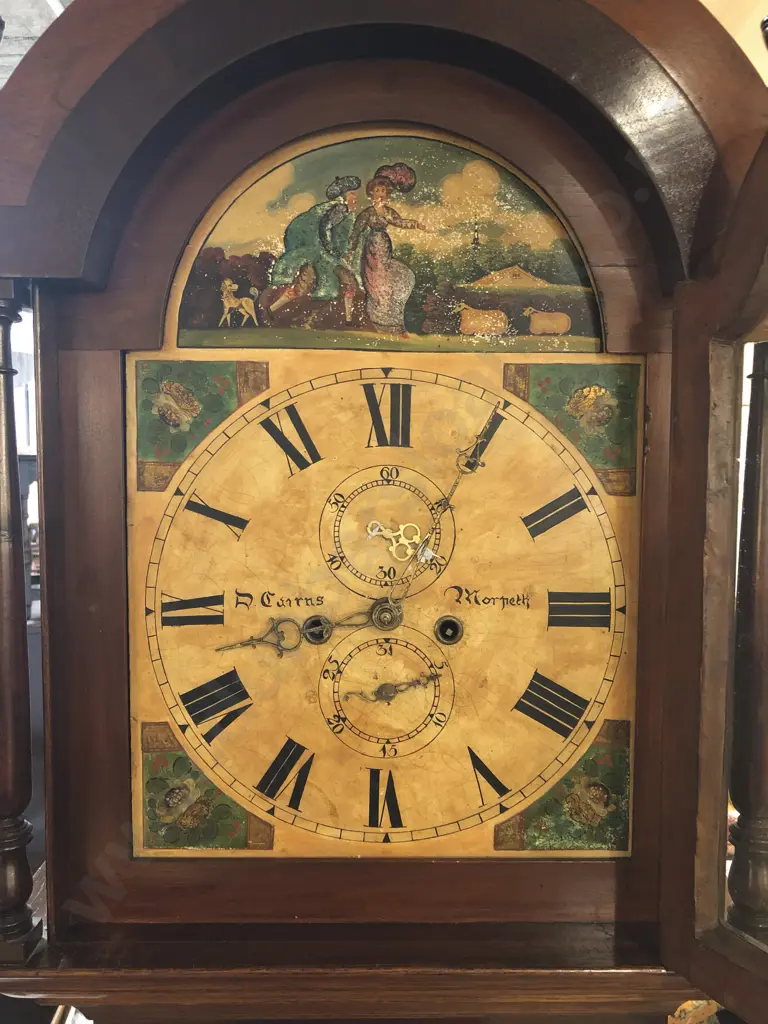 Geo III Oak Cased Grandfather Clock Image 1++