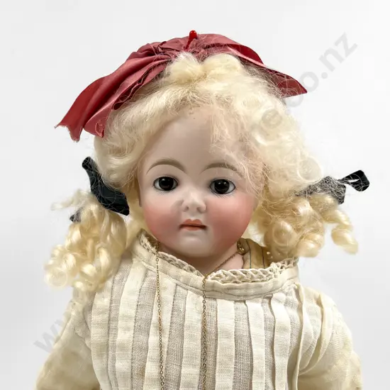 Possible Hertel Schwab & Co Bisque Dome Head Shoulder Plate Doll
