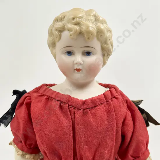 German Parian Bisque Shoulder Plate Doll