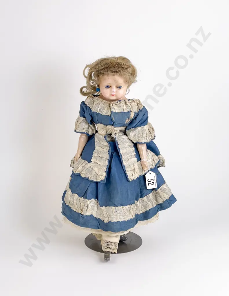 Antique Wax Over Composition Shoulder Plate Doll Image 1++
