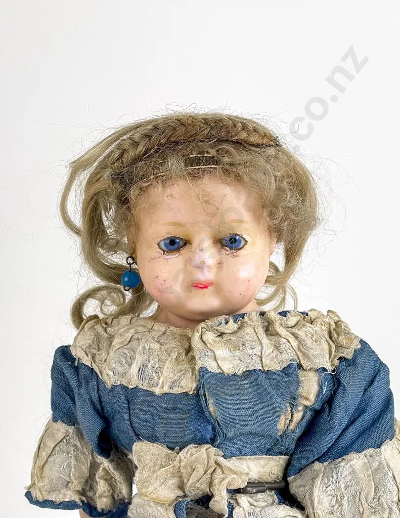 Antique Wax Over Composition Shoulder Plate Doll Image 1++