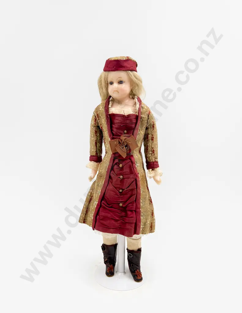 Antique Wax Over Composition Shoulder Plate Doll Image 1++