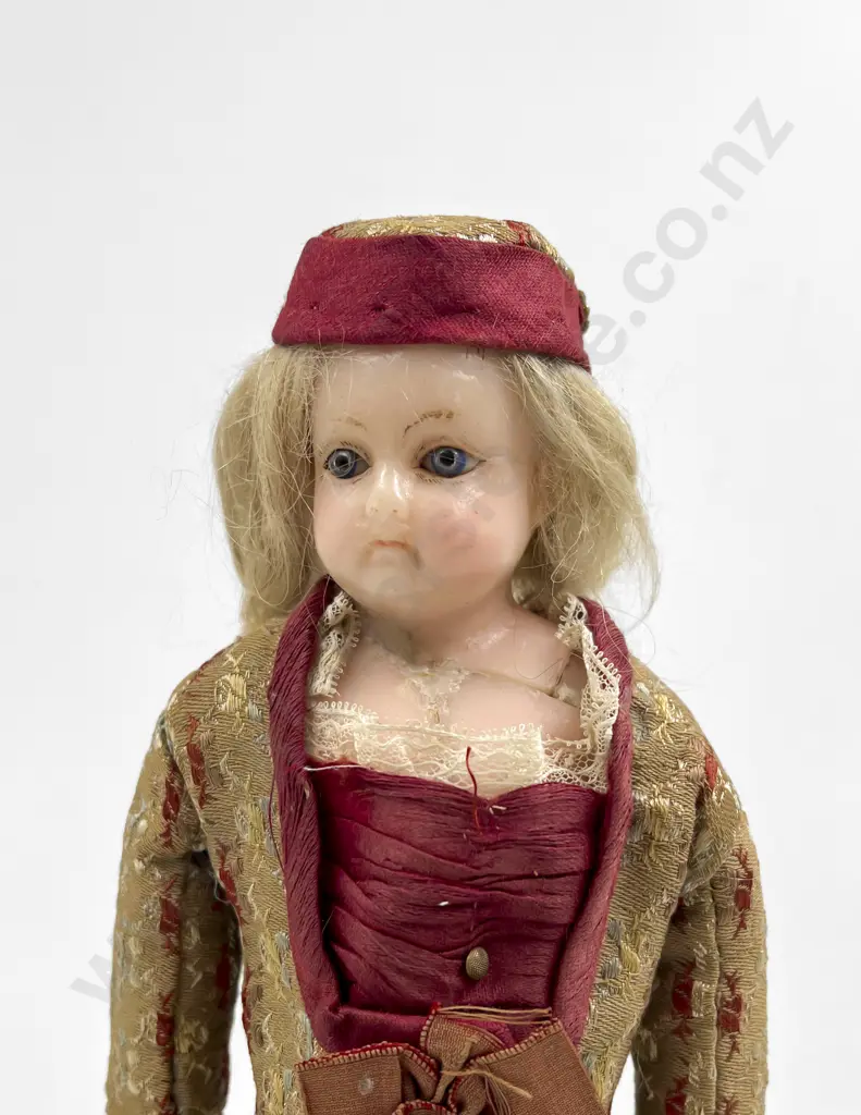 Antique Wax Over Composition Shoulder Plate Doll Image 1++