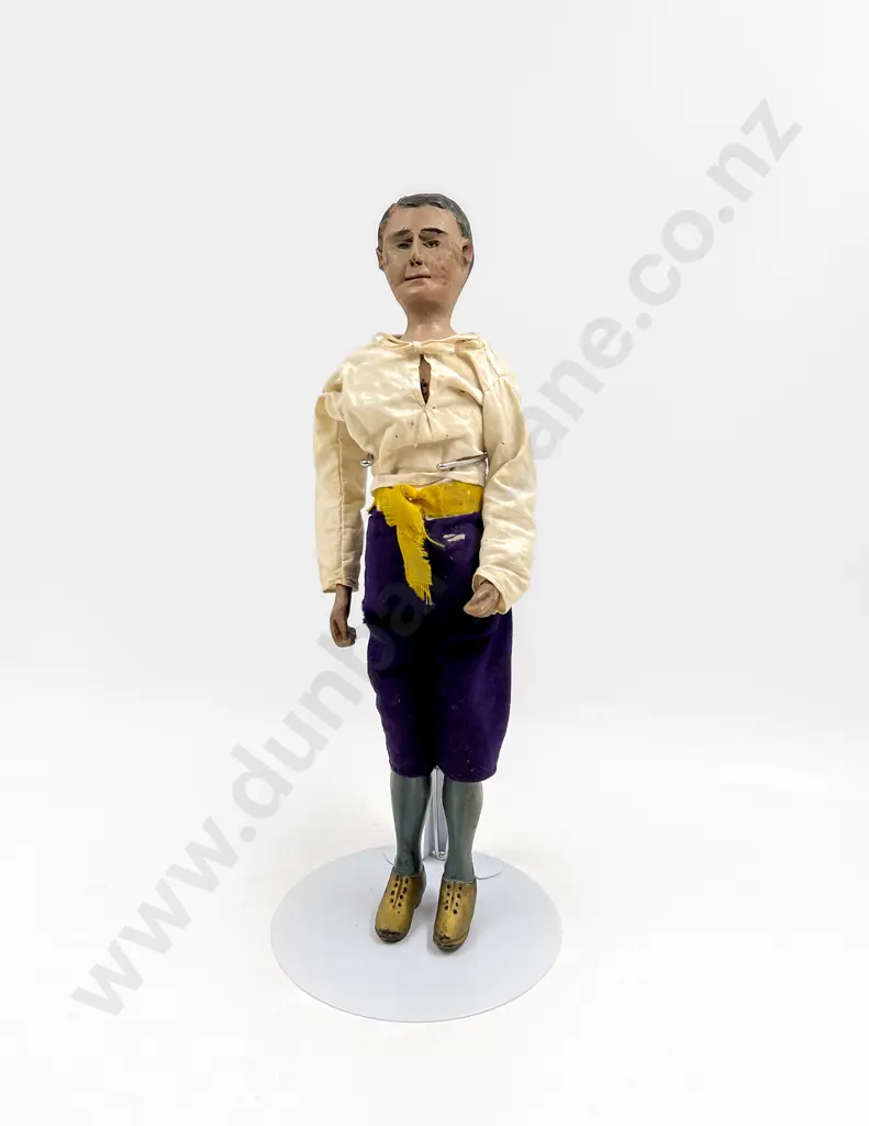 Antique Artisan Carved Wooden Doll Image 1++