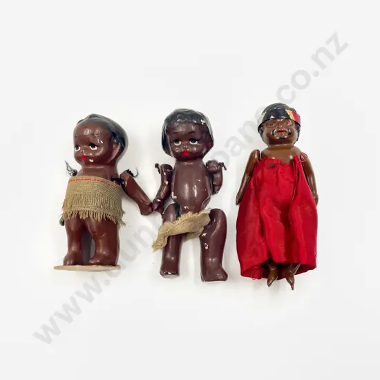 Three Small Maori Dolls