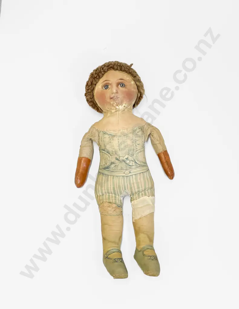 Antique Hand Crafted Doll with Two Others Image 1++