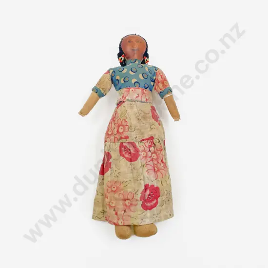 Antique Hand Crafted Doll with Two Others