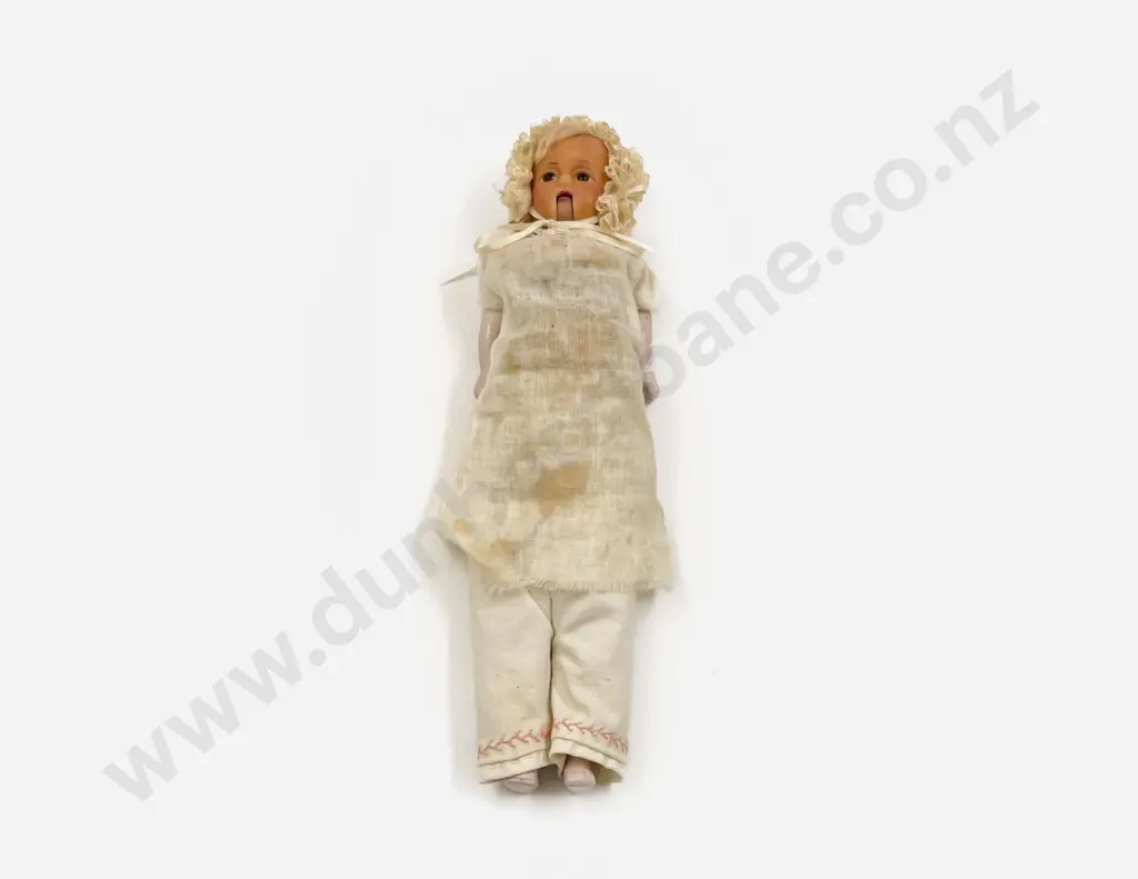 Antique Wax Over Composition Shoulder Plate Doll Image 1++