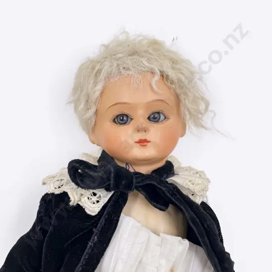 Antique German Composition/Celluloid Socket Head Character Doll