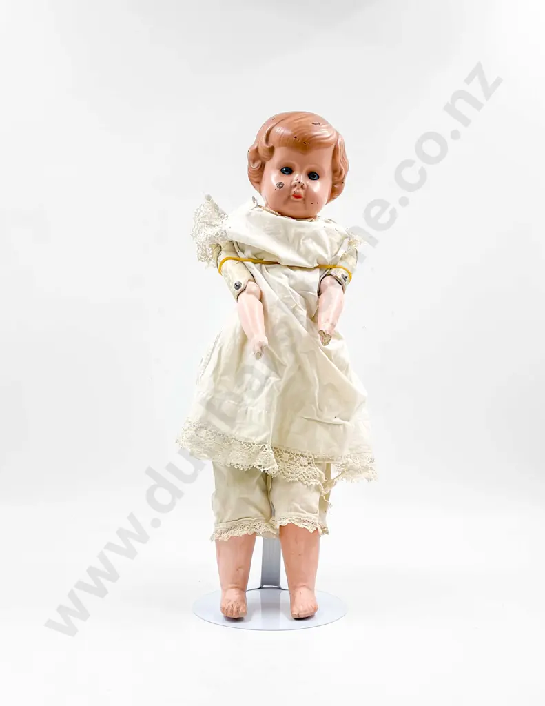 Buschow & Beck Tin Head Shoulder Plate Doll Image 1++