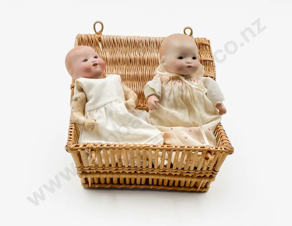 Two Armand Marseille Bisque Dream Baby Dolls Image 1++