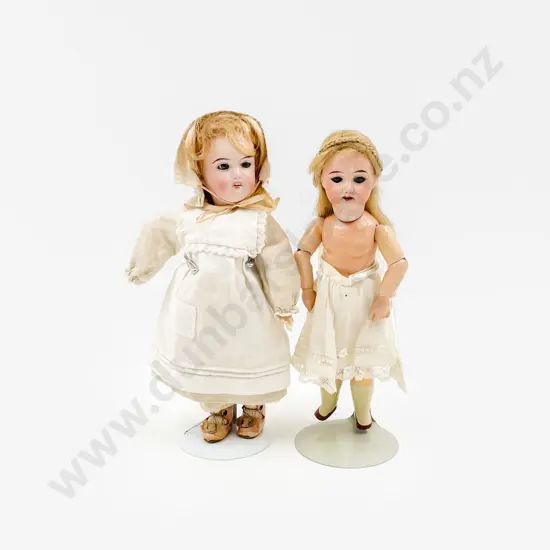 Two French and German Bisque Dolls