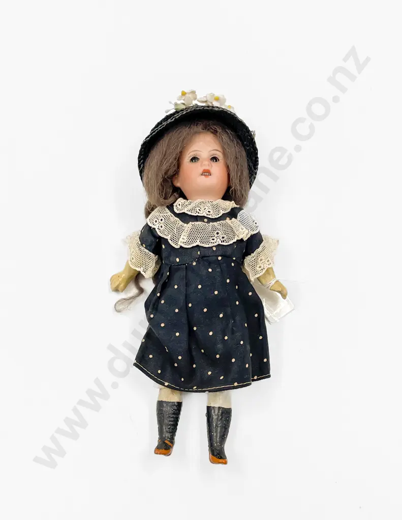 Franz Schmidt & Co Small All Bisque Doll and Porzellanfabrik Rauenstein Bisque Doll Image 1++