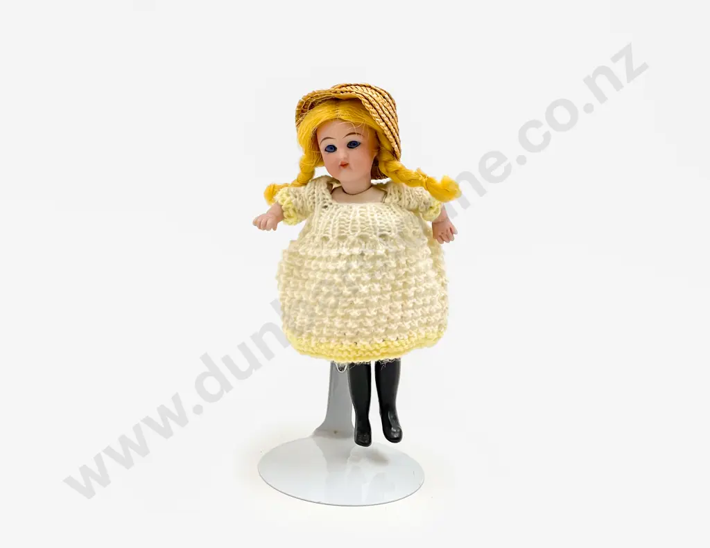 Franz Schmidt & Co Small All Bisque Doll and Porzellanfabrik Rauenstein Bisque Doll Image 1++