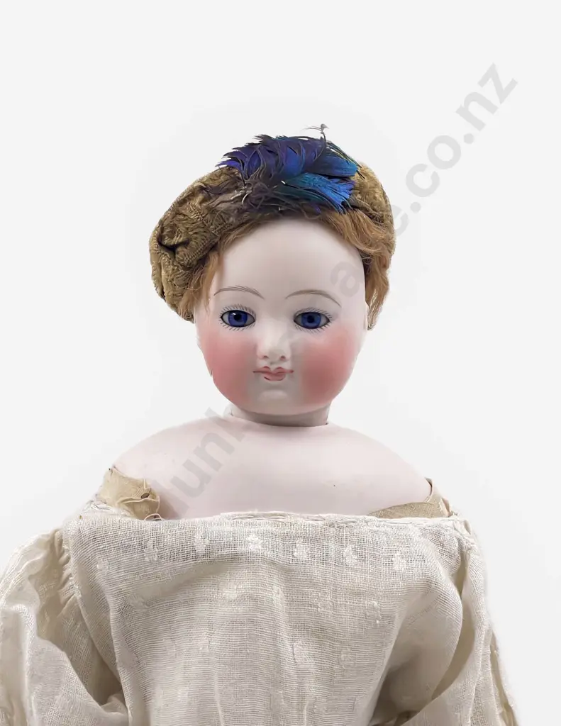 C1870 E Barrois French Bisque Shoulder Head Fashion Doll Image 1++