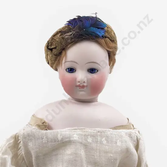 C1870 E Barrois French Bisque Shoulder Head Fashion Doll