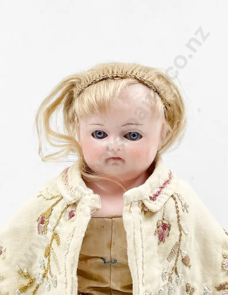 Antique Wax Over Composition Shoulder Plate Doll Image 1++