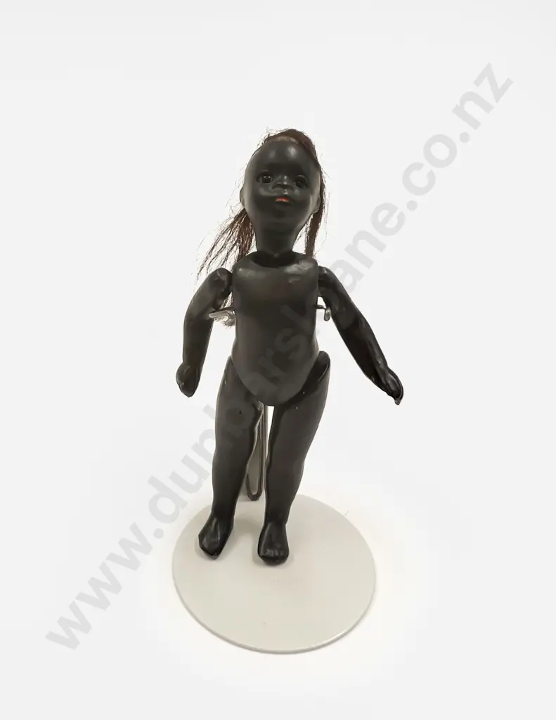 Small German Black All Bisque Doll Image 1++